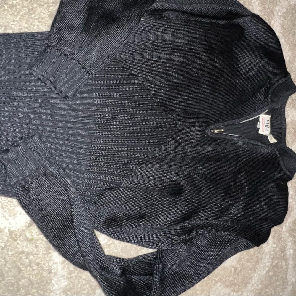 Fia Italia size L Vintage Black Knit Sweater